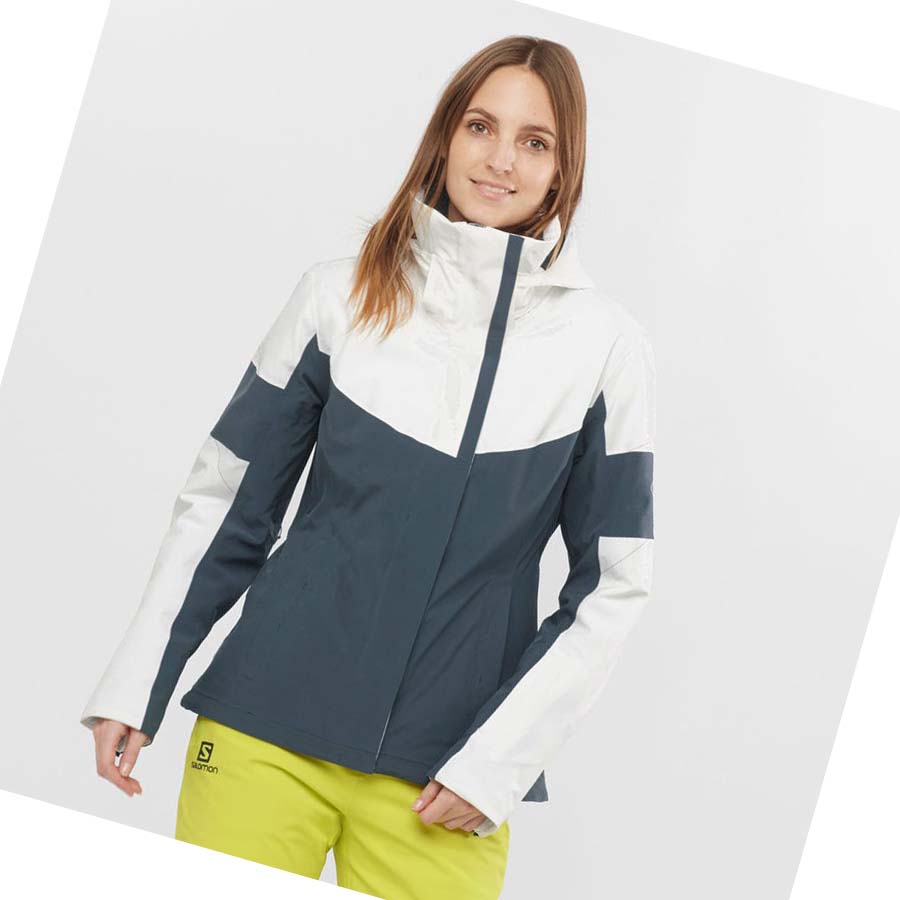 Chaquetas De Esquí Salomon SPEED Mujer Grises | MX 2416CTV